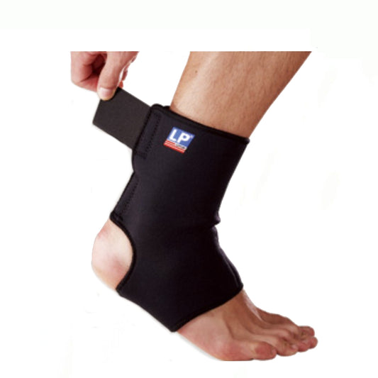 LP SUPPORT 764 Adjustable Ankle Support Brace – Open Heel Design for Sprain Recovery & Achilles Prot
